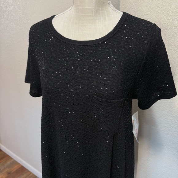 LuLaRoe Carly Dress Black Sparkly Glitter Sequin - NWT - Size Small - Picture 3 of 13